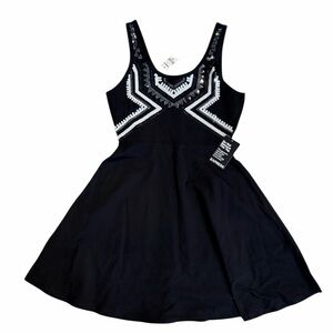 Express Black Dress with Silver Sequins